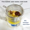Glass Fat Gravy Separator, 4Cup, 304 Stainless Steel Strainer