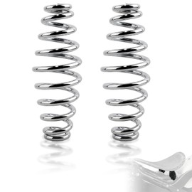 FOVPLUE 5" Seat springs for Solo Seats,Chrome Barrel Motorcycle Seat Spring universal fits for Harley Sportster XL883 1200 Bobber Chopper Custom Application, for Honda Yamaha Kawasaki Suzuki
