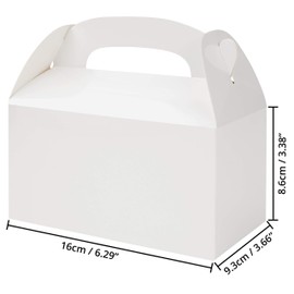 Belle Vous White Gift Boxes for Presents (24 Pack) - Small Gift Boxes with Lids for Bridesmaid Proposal, Birthday Presents, Party Lunch Boxes & Treat Boxes - 16 x 9.3 x 8.6cm/6.29 x 3.66 x 3.38 Inches