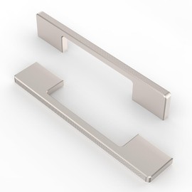 FURNIWARE Pack of 10 Cabinet Handles Carving Furniture Handle 160 mm Hole Spacing Kitchen Handles Brushed Nickel Drawer Handles Furniture Handles Kitchen Cabinet Handles