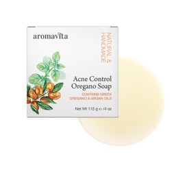 AROMAVITA Aromavita Facial Acne Control Oregano Oil Soap Bar for Face and Body - Argan and Oil of Oregano - Acne Cleanser for All Skin Types, for Healthy Looking Skin