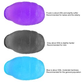 Finger Ball Exerciser Grip Ball, Stress Balls Balls f Hand Exercise Squeeze Ball Silicone Squeezer for Grip Strength, Arthritis Reflex Speed (Grey)