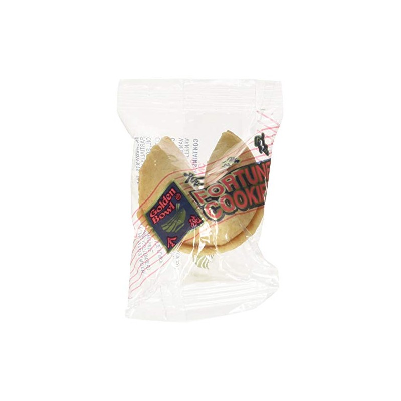 100 Pcs Fortune Cookies Fresh Single Wrap(golden Bowl)