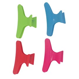 Topkids Accessories 4pc Butterfly Hair Clips for Women and Girls, Claw Clips, Hairdressing Clips, Hair Clips for Styling, Sectioning Hair Clips, Hair Claw Clip, Hair Accessories (Brights)