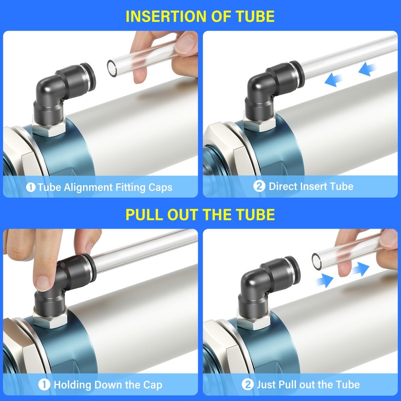 TAILONZ PNEUMATIC Male Elbow 1/4 Inch Tube OD x 1/4