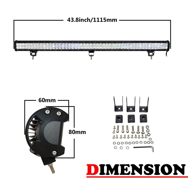 Willpower 44 Inch 288W Led Light Bar Flood Spot Combo