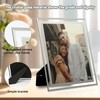 Cokiyaya 8×10 Picture Frame, Silver Glass Photo Holder, Tabletop Use