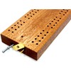 Hardwood British cribbage board - 30cm (12")