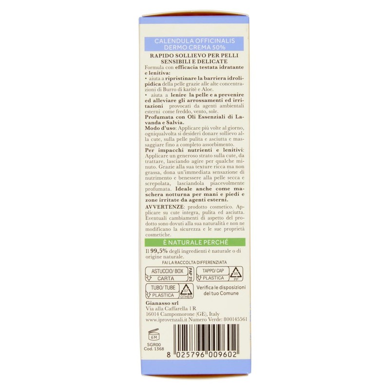 I Provenzali Calendula Officinalis Dermo Protection Cream - Soothing, 75