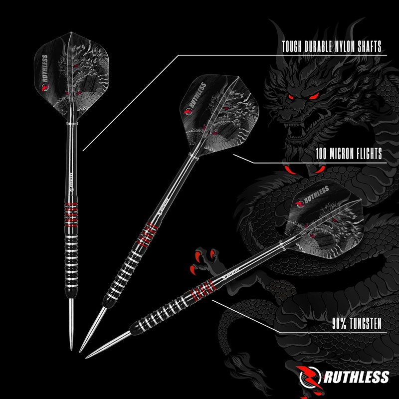 RUTHLESS | Animal Darts Set | Steel Tip | 90%