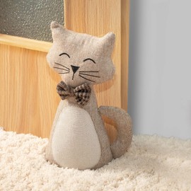 Marwood Cute Door Stopper Decorative Door Stops for Home and Office, Cat Weighted Interior Doorstop Fabric Stuffed Animal Door Stopper Floor Decorative