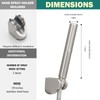 Homipro Brushed Nickel Brass 2 In 1 Function High Flow