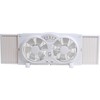 Genesis Twin Fan High Velocity Reversible AirFlow Fan, LED Indicator