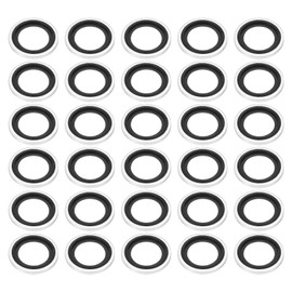 PATIKIL M16 Self-Centered Bonded Sealing Gasket, 30Pcs NBR Metal Bonded Sealing Washers Automotive Washers for Mechanical, Plumbing, Cylinder Repairs