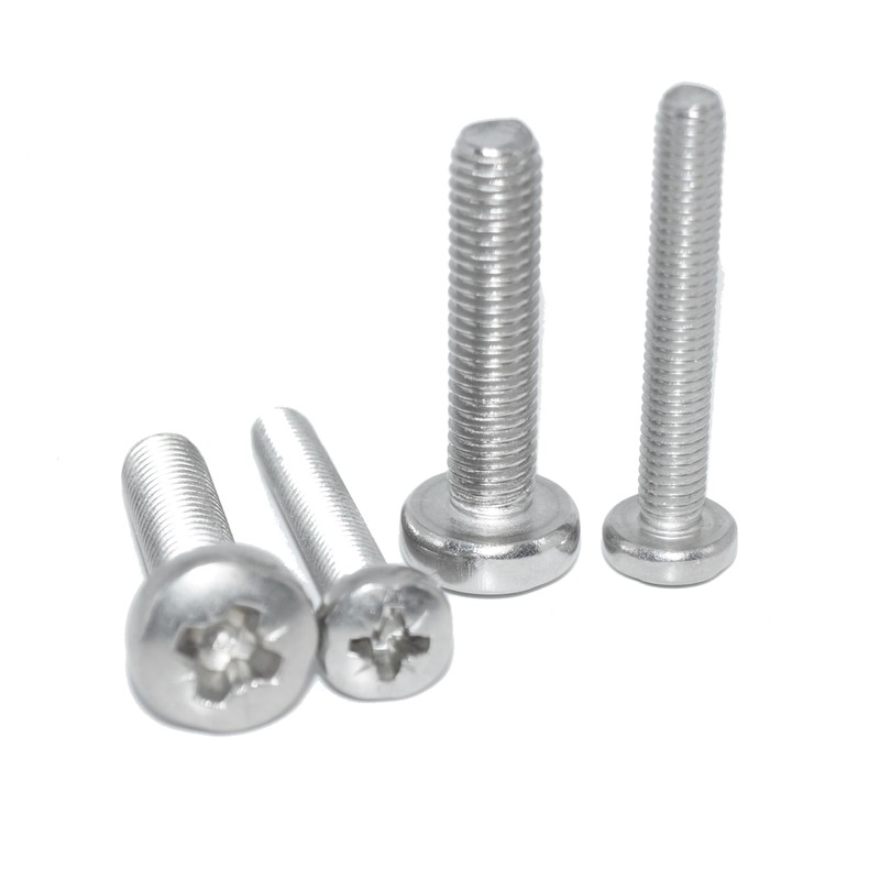 Pan Head Screws M6X28 6 Pieces Stainless Steel A2 /