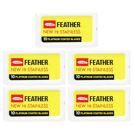 Feather - 50 Double Strand Razor Blades