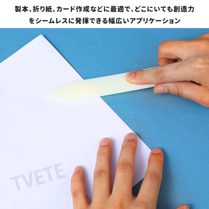 TVETE Crease Spatula, Crease Tool, Leather Folding Tool (Plastic, Imitation