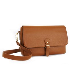 Meliae Camera Bag for Women, DSLR Mirrorless Camera Purse, Leather Shoulder Crossbody Messenger Travel Bag for Photographers (Brown)