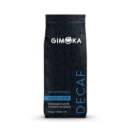 Gimoka Coffee Beans - Decaffeinated Bar Blend - 500 Grams - Made in Italy