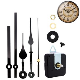 Movement for wall clock with hands, quartz movement, DYI watch spare parts, clock movement set, clock movement with high torque, mute switch, for silent quartz movement mechanism