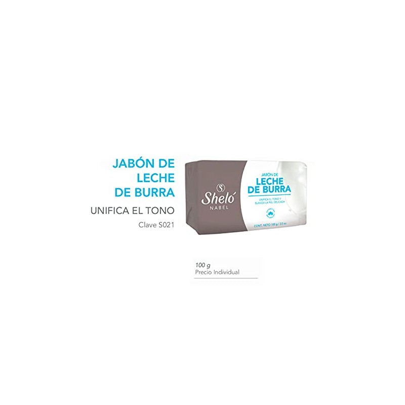 Jabón Leche De Burra Unifica Tono De Piel Limpiador Aclara