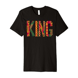 Best African King Design for Men Dad Afrocentric Chess Lover Premium T-Shirt