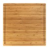 BambooMN Bamboo Burner Cover Cutting Board, 3-Ply, Large, Square -