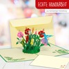 LINPOPUP® Pop-Up Card Flowers, Birthday Card, Greeting Cards Flowers, Folding