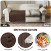 Genina Waterproof Couch Cover, Washable Anti-Slip 51 inch Loveseat Sofa