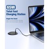 Jgstkcity 65W USB-C Hidden Desktop Power Grommet: 1 AC Outlet,8