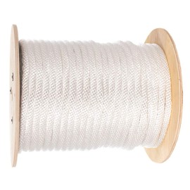 Paracord Planet Solid Braid Utility Rope – All Purpose Solid Braid MFP Derby Cord – Sports and Recreation, Crafts, Landscaping, Pets, Decor – USA Made (White, 1/2 Inch X 100 Feet)