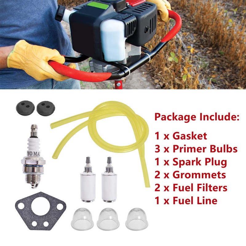 munirater Carburetor Kit with Gasket Replacement for Earthquake E43 E43WC
