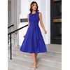 Women's Wear to Work Dresses Midi Tie Waist Flowy Party
