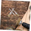 NOLITOY 15pcs Mini Copper Wire Brush Set Handle for Cleaning