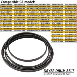 Dryer Drum Belt GTD65EBSJ3WS GTD45EASJ2WS GTD42EASJ2WW GTDP180ED0WW for GE