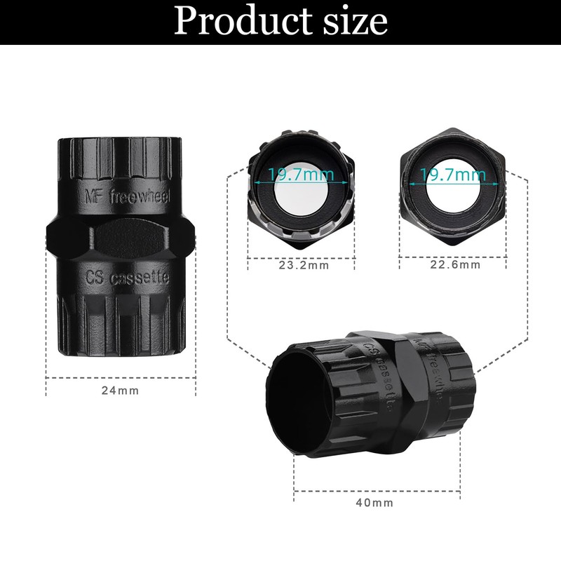 SIXHAOBU Sprocket Puller, 2-in-1 Bicycle Tool, Sprocket Puller for Sprocket