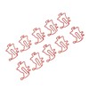 100pcs Santa Paper Clips Slip Resistance Cartoon Cute Lightweight Paperclips