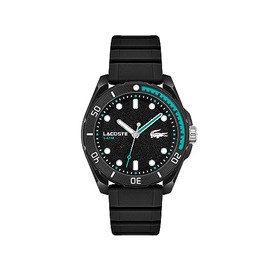 Lacoste Men's Finn Collection: A Sporty Diving-Look Timepiece with a Striking Pop of Color (Model 2011284)