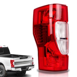 STRAUTOS Tail Lights Compatible with 2020 2021 2022 Ford F250 F350 Super Duty Taillights Assemblies Halogen Type Rear Light Accessories (Without Blind Spot,Left Driver Side)