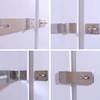 2Pcs Stainless Steel Gate Lock Hasp, Safety Packlock Clasp Lock