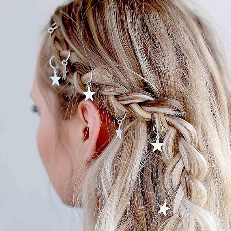 Olbye - Horquilla para el pelo, diseño de estrella, color