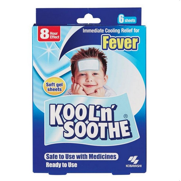 Kool n Soothe Kids Fever Relief 6 Sheets