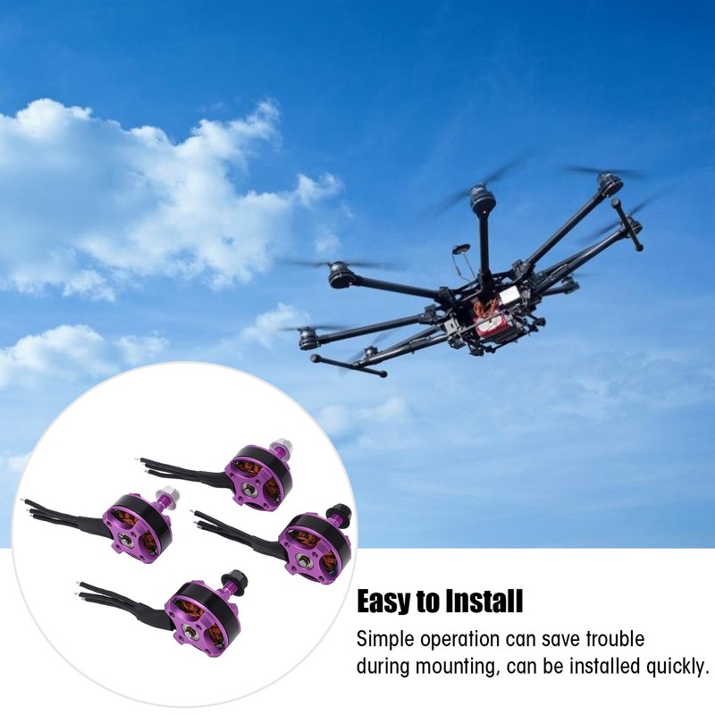 4PCS MN2205‑2300KV 2‑4S Brushless Motor Kit 2CW 2CCW for FPV