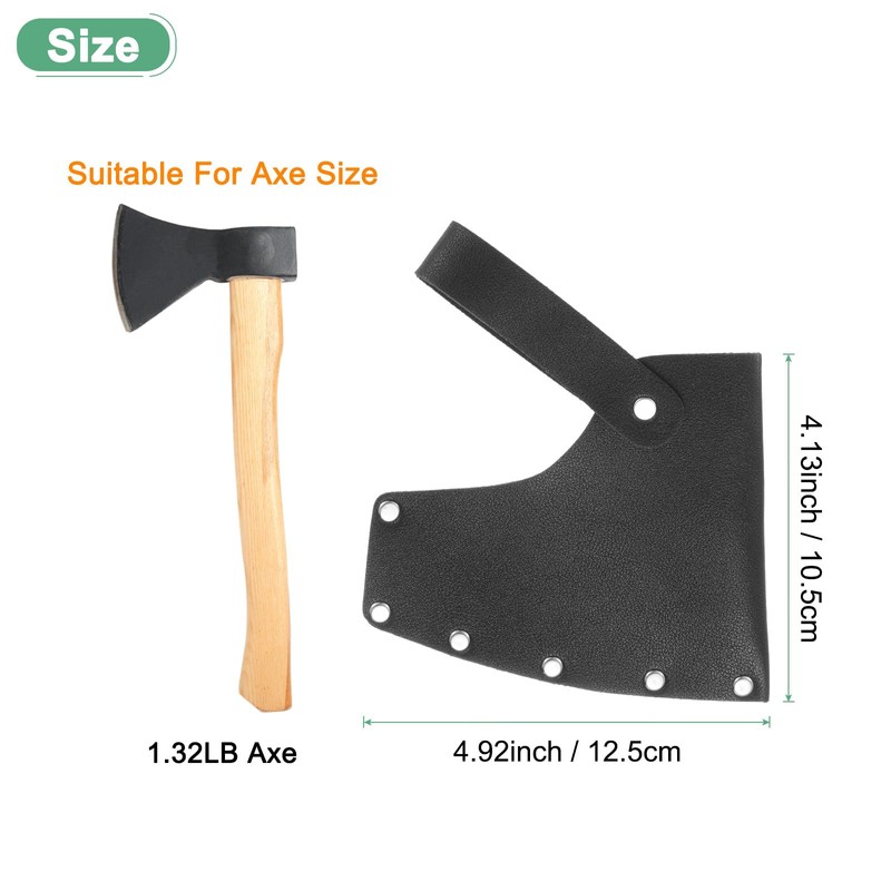 M METERXITY Hatchet Sheath, Thickened Leather Axe Sheath for 1.32LB