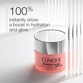 Clinique Moisture Surge Broad Spectrum SPF 28 Sheer Hydrator Face Moisturizer With SPF, Hyaluronic Acid, Aloe Bioferment + Provitamin D | Hydrating + 