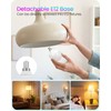 GOEBLESON Rechargeable Light Bulbs with Remote Control, 2 Pack E12