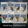 DAYUYUE Double Fishing Hook Sabiki Spring Rigs with Luminous Beads