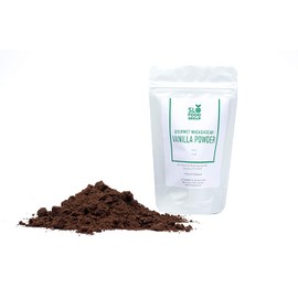Slofoodgroup Madagascar Vanilla Bean Powder ( Whole Ground Vanilla Bean Powder, UNSWEETENED No Fillers) Gourmet Grade Whole Ground Vanilla Beans From Madagascar (2 ounces vanilla bean powder)