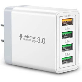 Enchufe Usb Clavija48w Carga Rápida3.0 4puertos Para Celular