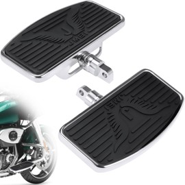 Motorcycle Floorboards for Harley, Rider/Driver/Passenger Footboard Footrest Foot Peg for Harley Davidson Touring Street/Electra/Road/Tri Glide King Sportster XL883 1200 Dyna Softail Trike Accessories